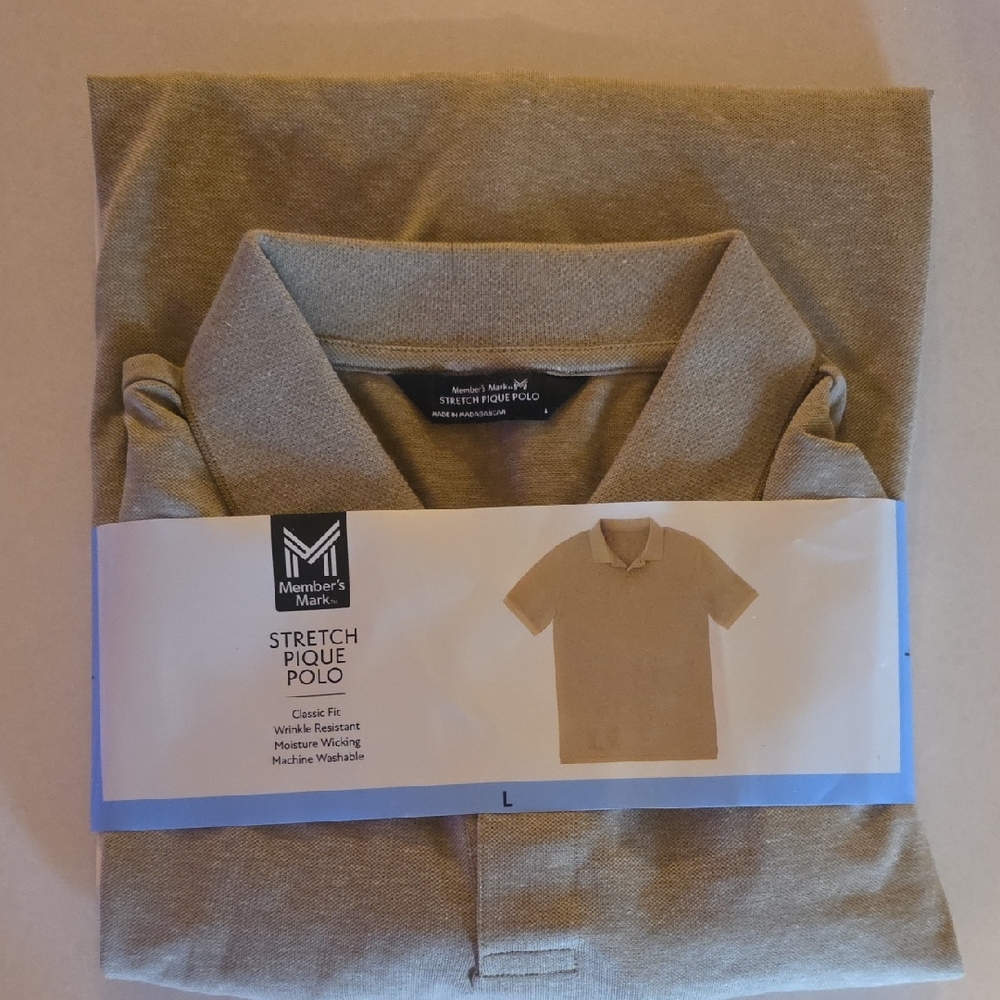 Member's Mark Classic Fit Polo - Tan